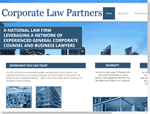Tablet Screenshot of corporatelawpartners.com